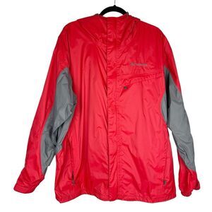 Columbia Windbreaker Jacket Full Zip Hooded Size XL